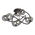 Wofi 9014-805 - LED Prisadený luster NANCY 8xG9/3,5W/230V čierna/lesklý chróm