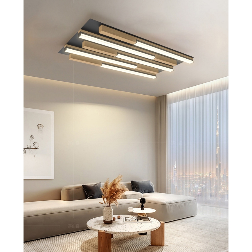 Wofi 9031-506S  - LED Stmievateľné stropné svietidlo PALERMO LED/34W/230V kaučukovník