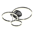 Wofi 9049-405 - LED Stmievateľný prisadený luster PERPIGNAN LED/51W/230V čierna/lesklý chróm