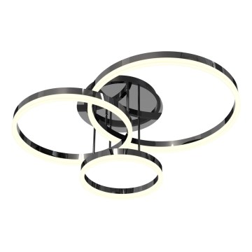 Wofi 9049-405 - LED Stmievateľný prisadený luster PERPIGNAN LED/51W/230V čierna/lesklý chróm