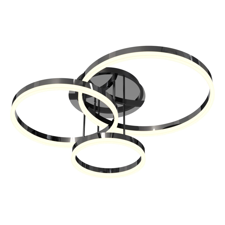 Wofi 9049-405 - LED Stmievateľný prisadený luster PERPIGNAN LED/51W/230V čierna/lesklý chróm