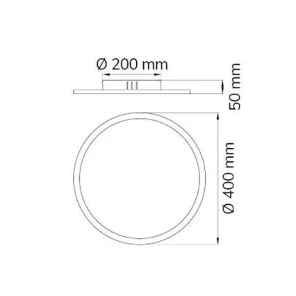 Wofi 9457.01.70.9400 - LED Stmievateľné stropné svietidlo LINOX LED/20W/230V 3000-6000 + diaľkové ovládanie