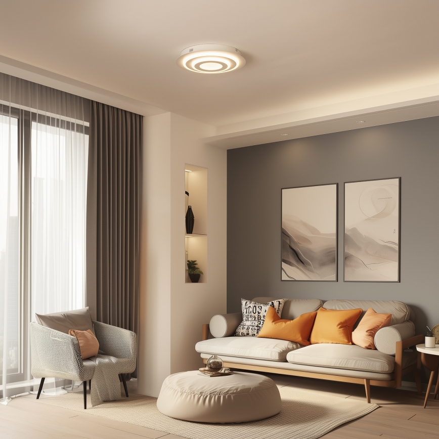 Wofi 9464.01.06.9000 - LED Stropné svietidlo FLYNN LED/25W/230V priemer 60 cm biela