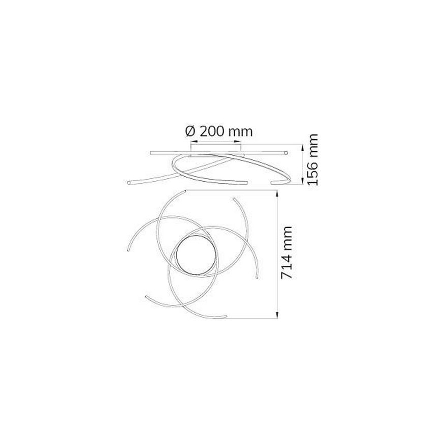 Wofi - LED Stropné svietidlo JULS LED/24W/230V