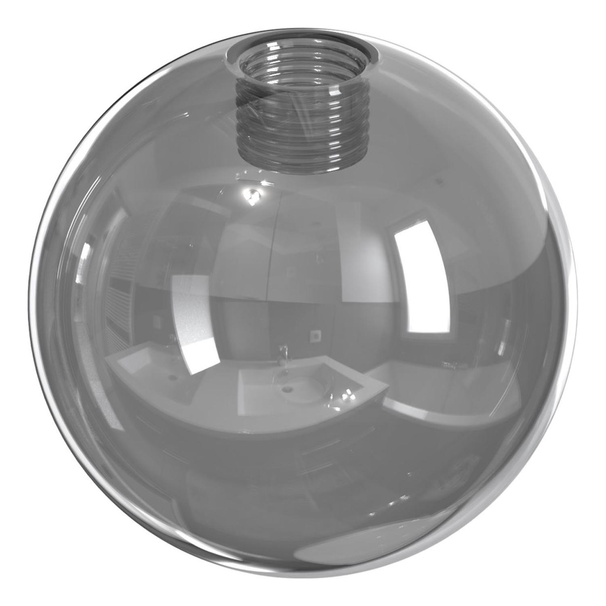 Wofi - Náhradné sklo k lustru, stolnej lampe, stojacej lampe a nástennému svietidlu VILLA pr. 10 cm šedá