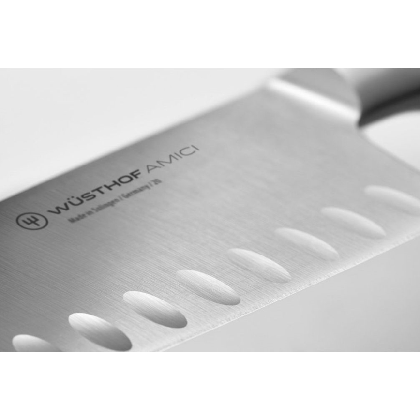 Wüsthof - Kuchynský nôž santoku AMICI 17 cm olivové drevo