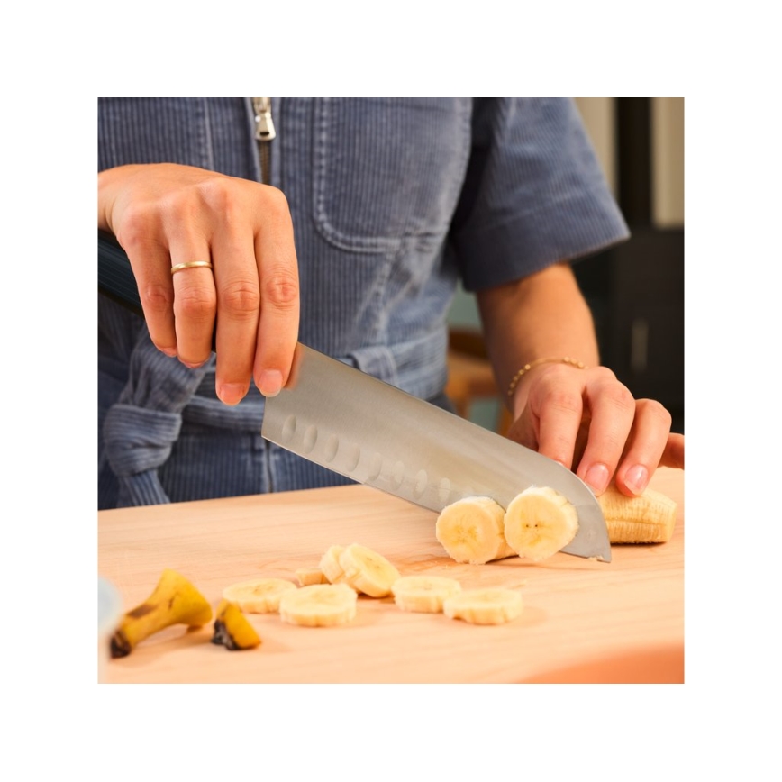 Wüsthof - Kuchynský nôž santoku PARTNER 17 cm čierny
