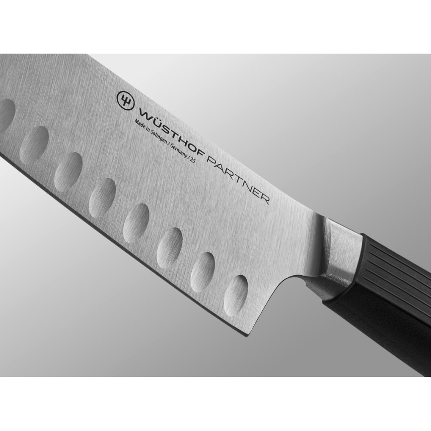 Wüsthof - Kuchynský nôž santoku PARTNER 17 cm čierny