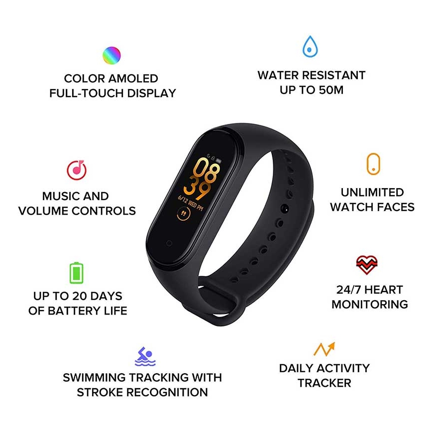Xiaomi - Fitness náramok Mi Band 6 Bluetooth 5 ATM