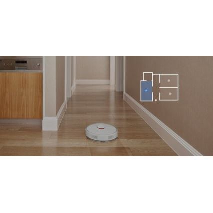 Xiaomi - Inteligentný robotický vysávač ROBOROCK S6 Pure 58W Wi-Fi biela