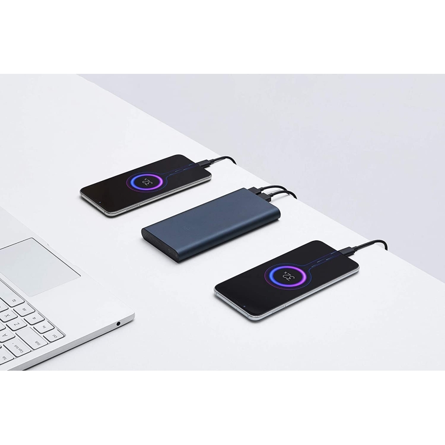 Xiaomi Mi PowerBank 3 Fast Charge 10000mAh strieborná