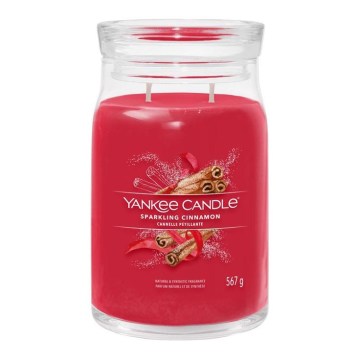 Yankee Candle - Voňavá sviečka SPARKLING CINNAMON veľká 567g 60-90 hod.