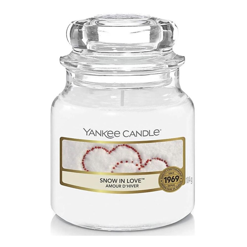 Yankee Candle - Vonná sviečka SNOW IN LOVE malá 104g 20-30 hod.