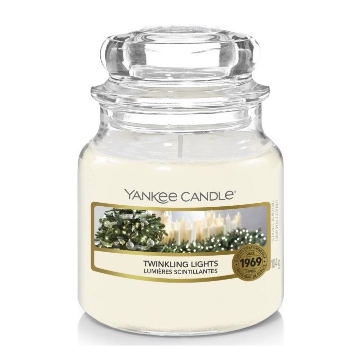 Yankee Candle - Vonná sviečka TWINKLING LIGHTS malá 104g 20-30 hod.