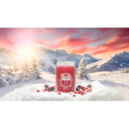 Yankee Candle - Vôňová sviečka SANTA ON SKIS veľká 567g 60-90 hod.