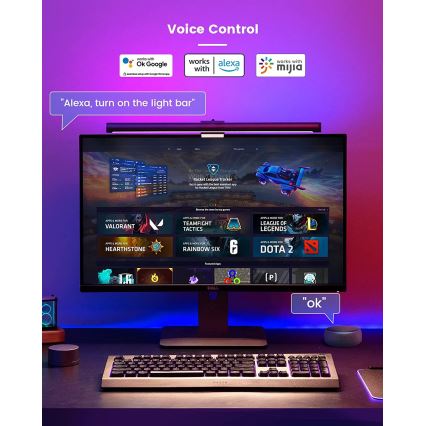 Yeelight - LED RGB Stmievateľné osvetlenie monitora LED/10W/230V IP50 CRI95