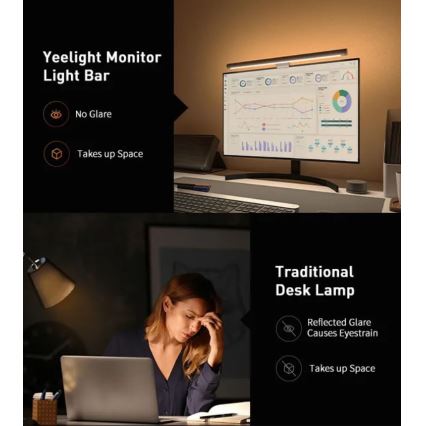 Yeelight - LED RGB Stmievateľné osvetlenie monitora LED/10W/230V IP50 CRI95