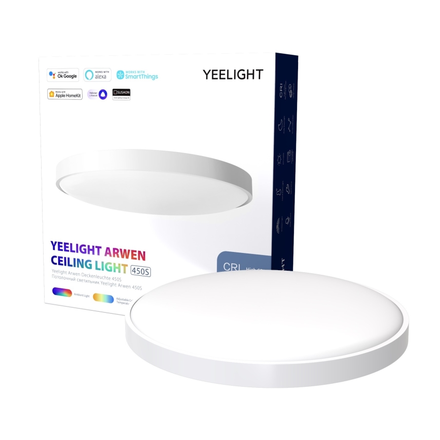 Yeelight - LED RGB Stmievateľné stropné svietidlo ARWEN 450S LED/50W/230V CRI 90 + diaľkové ovládanie Wi-Fi/BT
