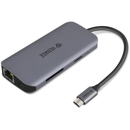 Yenkee - Viacportový adaptér 8v1 USB typu C