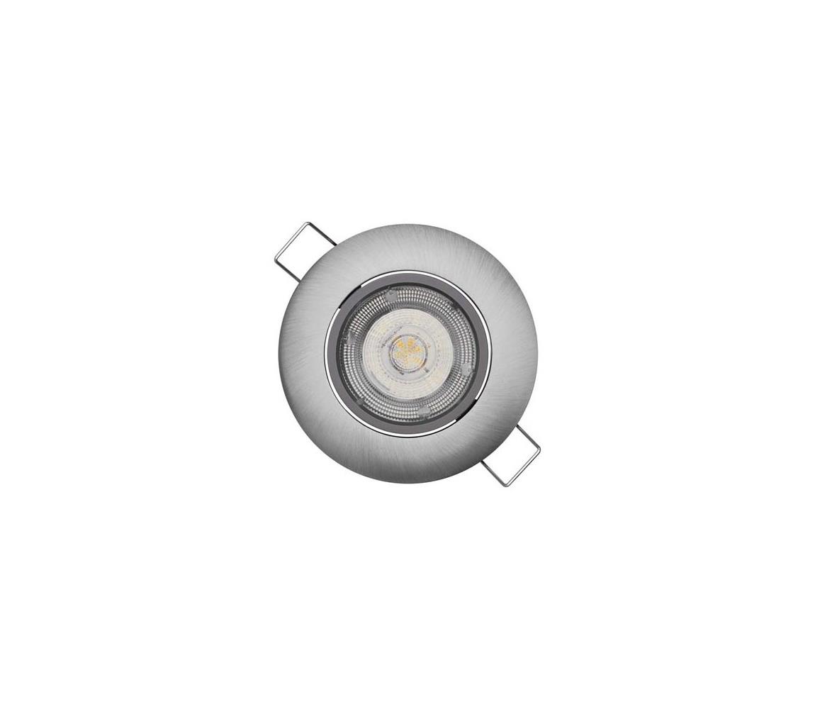 Zabudovateľné svietidlo EXCLUSIVE LED/5W/230V 3000 K strieborné ZD3221