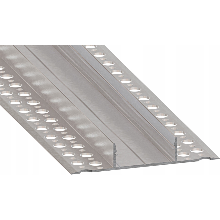 Zabudovateľný profil pre LED pásy 1 m strieborná/biela