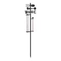 Záhradná meteorologická stanica 3v1 145 cm čierna