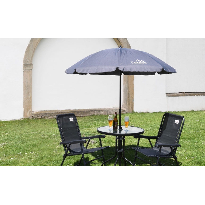 Záhradný stôl pr. 70 cm čierna