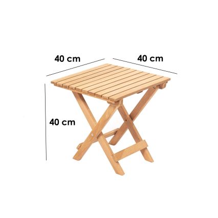 Záhradný stolík 40x40 cm buk