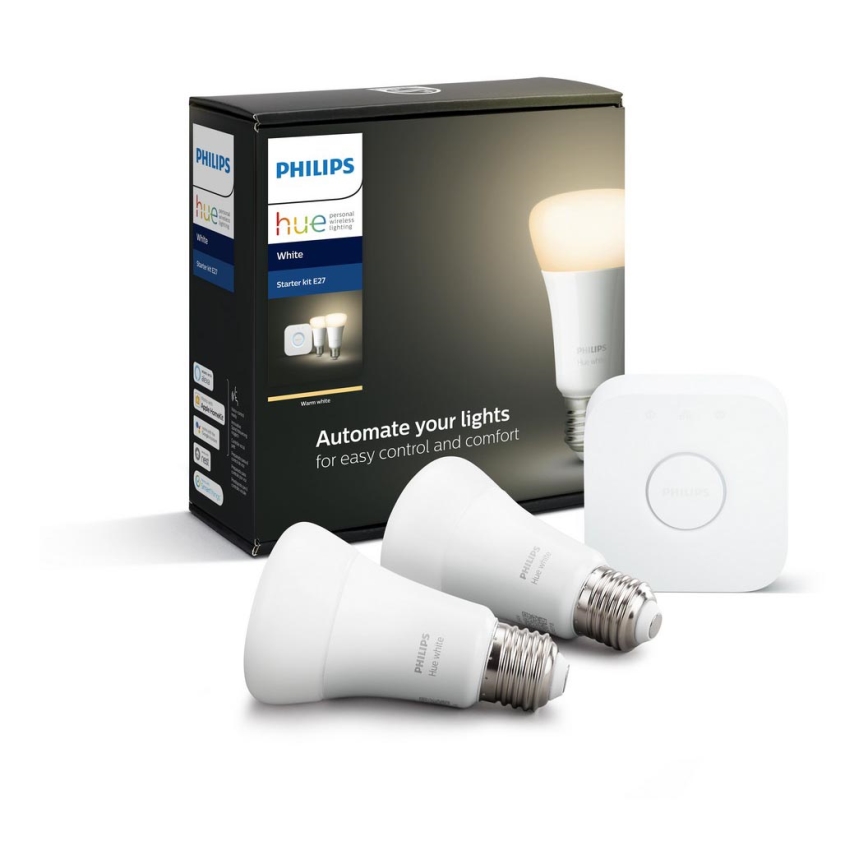 Základná sada Philips Hue STARTER KIT 2xE27/9W 2700K + zariadenie k prepojeniu