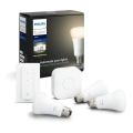 Základná sada Philips Hue STARTER KIT WHITE 3xE27/9W 2700K + Hue Bridge a stmievač