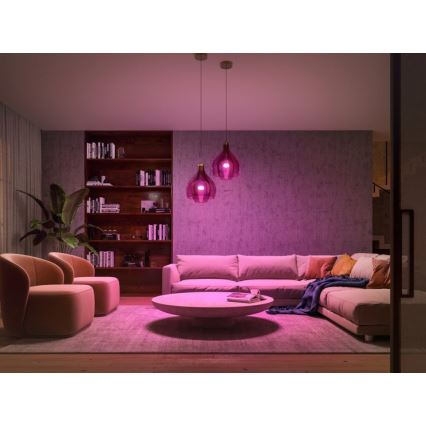 Základná sada Philips Hue WHITE AND COLOR AMBIANCE 2xE27/9W/230V 2000-6500K + zariadenie k prepojeniu