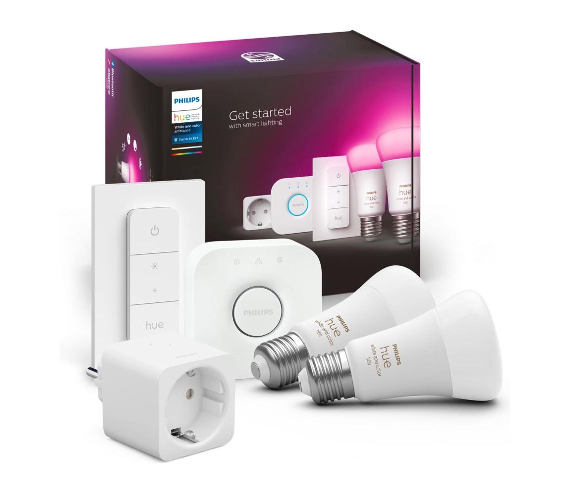 Základná sada Philips Hue WHITE AND COLOR AMBIANCE 2xE27/9W/230V 2200-6500K 8719514291416