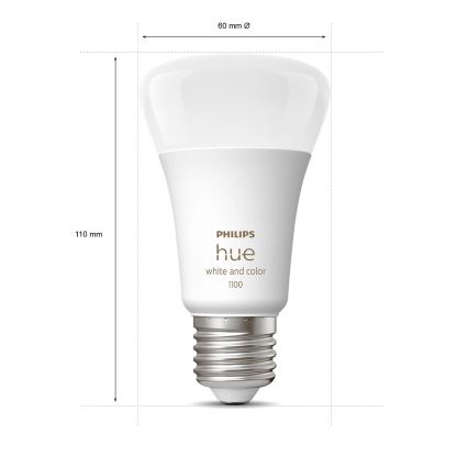 Základná sada Philips Hue WHITE AND COLOR AMBIANCE 2xE27/9W/230V 2200-6500K + inteligentná zásuvka a zariadenie na prepojenie