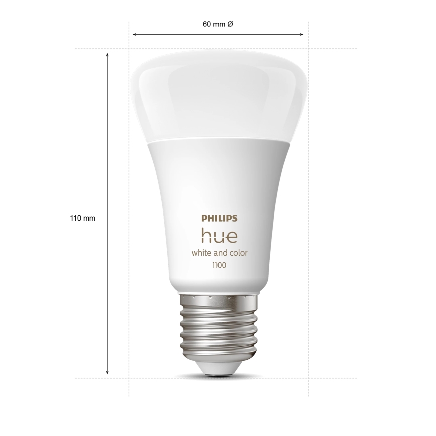 Základná sada Philips Hue WHITE AND COLOR AMBIANCE 2xE27/9W/230V 2200-6500K + inteligentná zásuvka a zariadenie na prepojenie