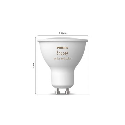 Štartovacia sada Philips Hue WHITE AND COLOR AMBIANCE 3xGU10/4,2W/230V 2200-6500K + Hue bridge