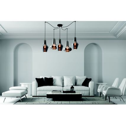 Zambelis 17150 - Luster na lanku 5xE27/40W/230V pavúk