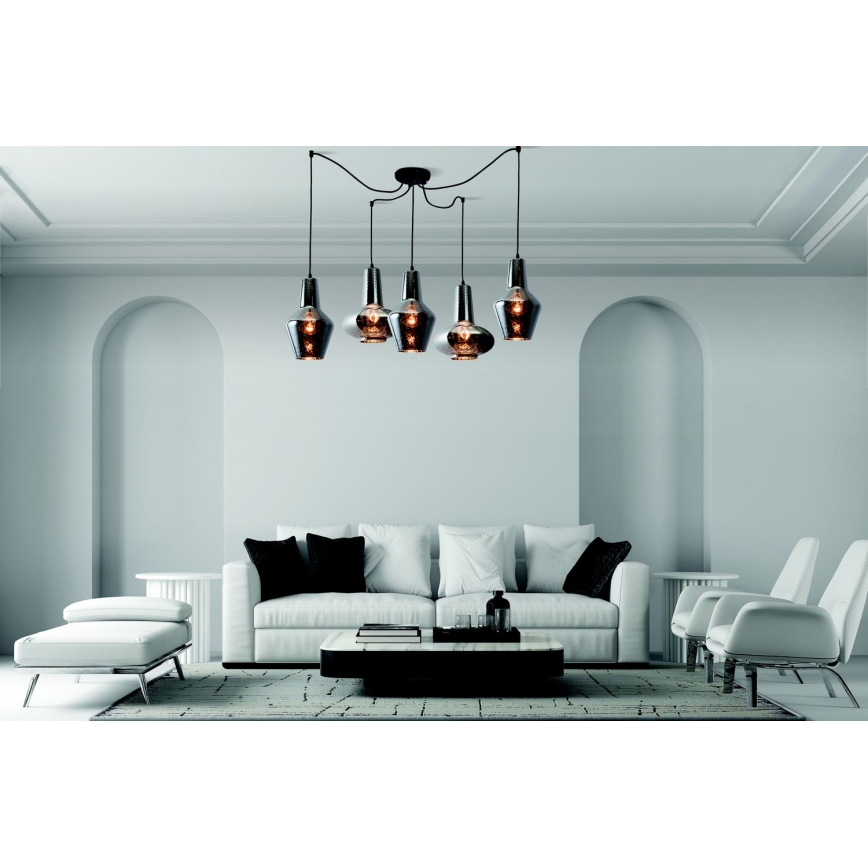 Zambelis 17150 - Luster na lanku 5xE27/40W/230V pavúk