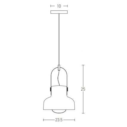 Zambelis 18190 - Luster na lanku 1xE27/40W/230V