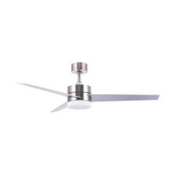 Zambelis 19134 - LED Stropný ventilátor LED/15W/230V 3000/4000/6000K matný chróm + diaľkové ovládanie