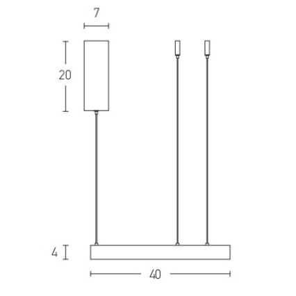 Zambelis 2005 - LED Stmievateľný luster na lanku LED/25W/230V zlatá