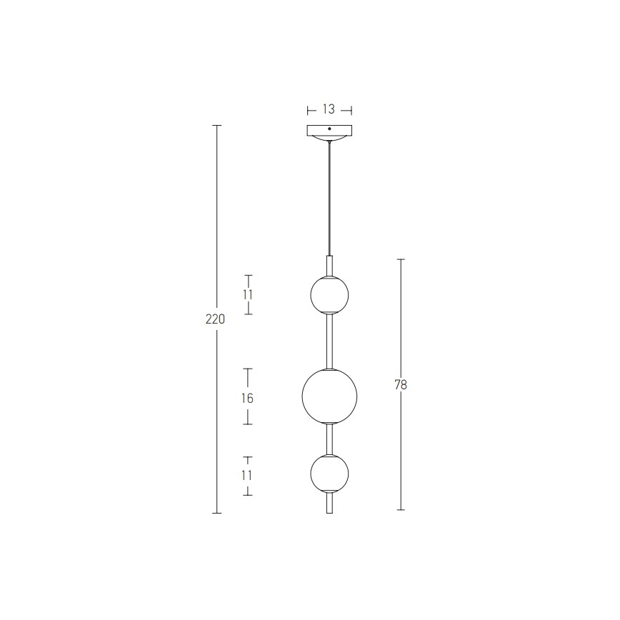 Zambelis 20132 - LED Luster na lanku LED/12W/230V