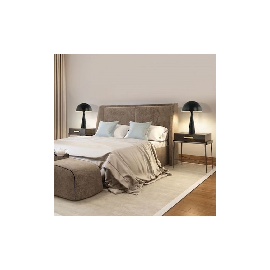 Zambelis 20210 - Stolná lampa 1xE27/25W/230V čierna