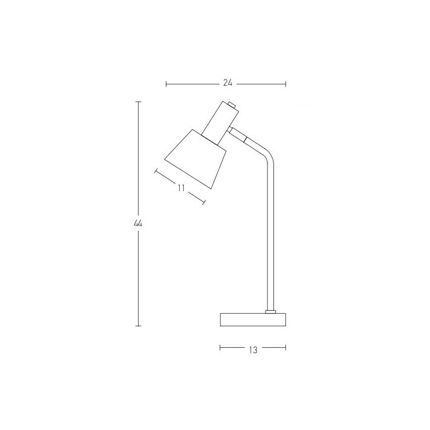 Zambelis 20220 - Stolná lampa 1xE14/25W/230V šedá