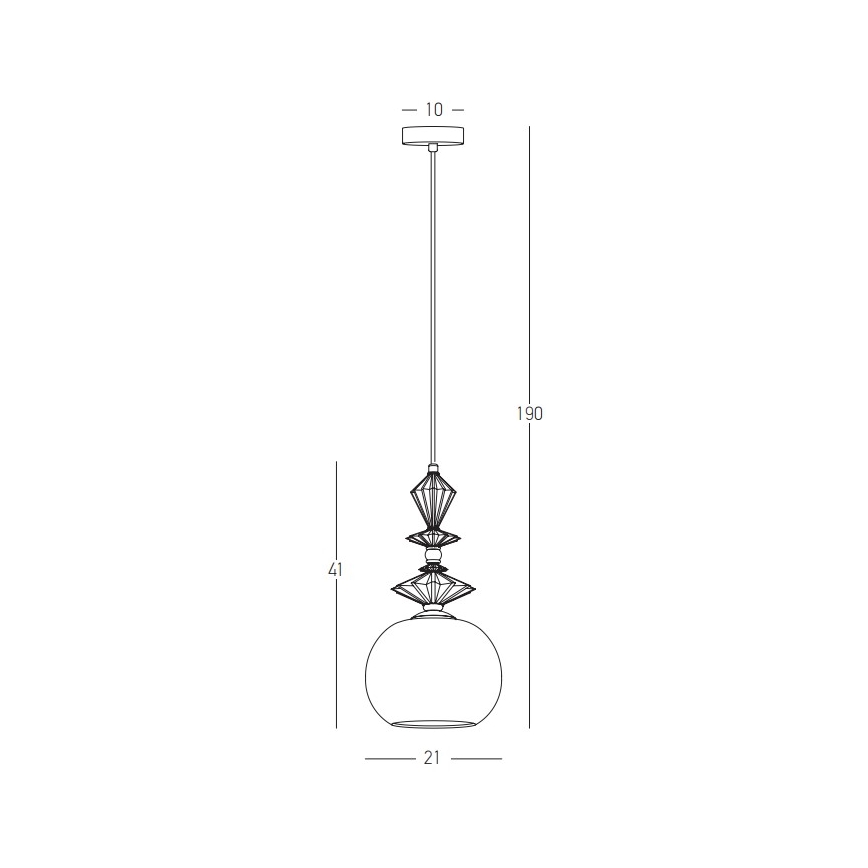 Zambelis 22079 - Luster na lanku 1xE27/40W/230V