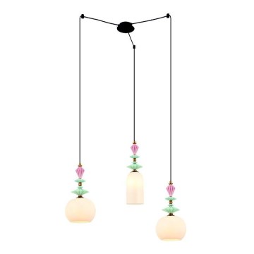 Zambelis 22152 - Luster na lanku 3xE27/40W/230V pavúk keramika