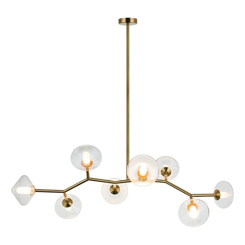 Zambelis 23023 - Luster na tyči 8xG9/5W/230V zlatá