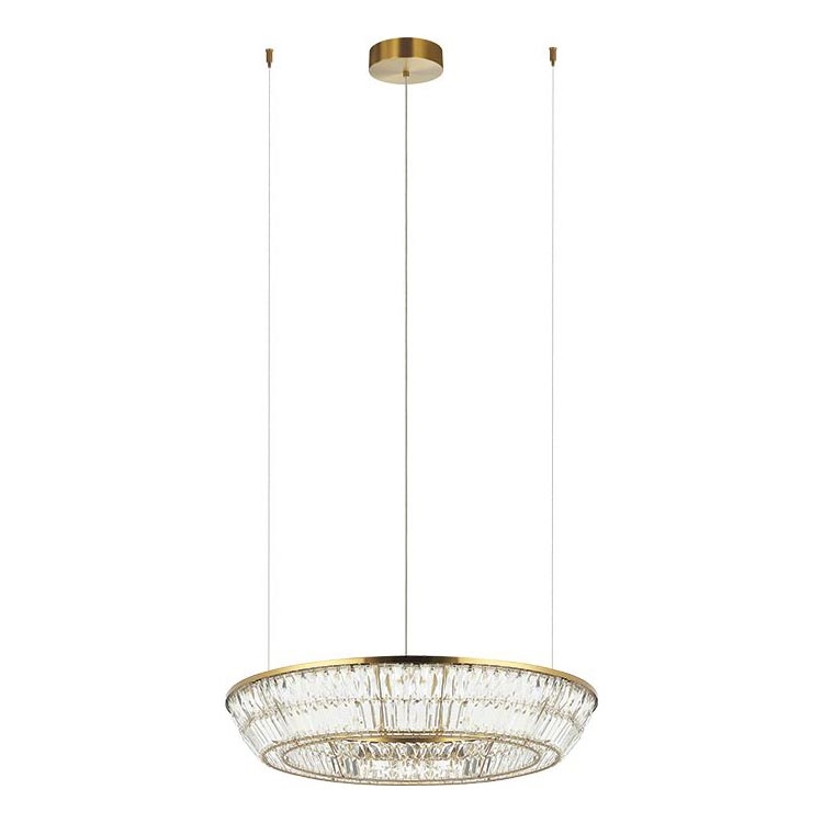Zambelis 23048 - LED Stmievateľný krištáľový luster na lanku LED/55W/230V CRI 90 3000K pr. 80 cm mosadz