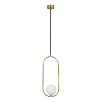 Zambelis 23135 - Luster na lanku 1xG9/7W/230V 12x20 cm zlatá