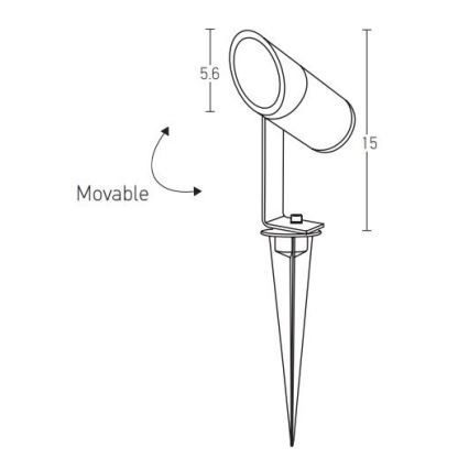 Zambelis E152 - LED Vonkajšia lampa LED/7W/230V IP65 antracit