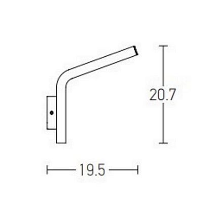 Zambelis E205 - LED Vonkajšie nástenné svietidlo LED/10W/230V IP54 antracit